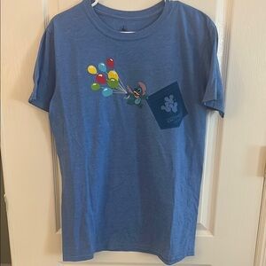 Disney Blue T-Shirt with Colorful Balloons